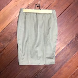 Ann Taylor Green Pencil Skirt Size 2